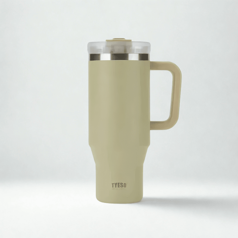Tyeso 1200ml  Stainless Steel Tumbler - Light Yellow