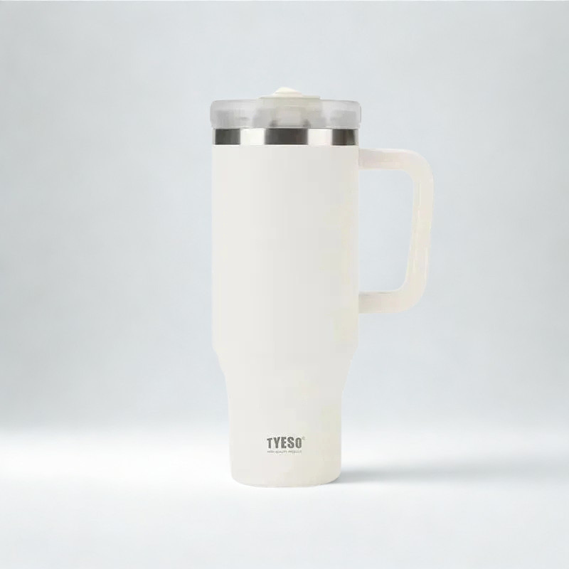 Tyeso 1200ml  Stainless Steel Tumbler - White