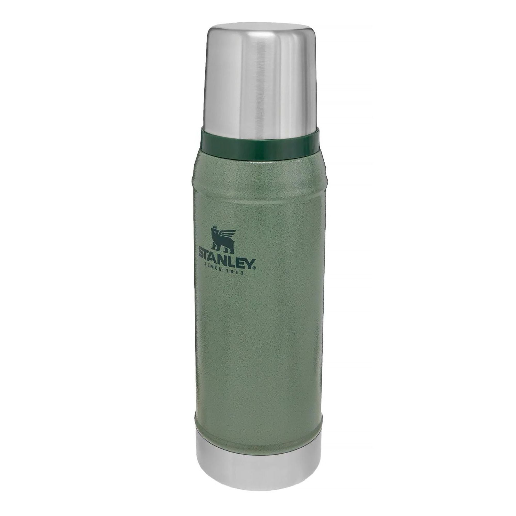 Stanley Legendary Classic 0.75L insulated water bottle with stainless steel body and screw-on lid.