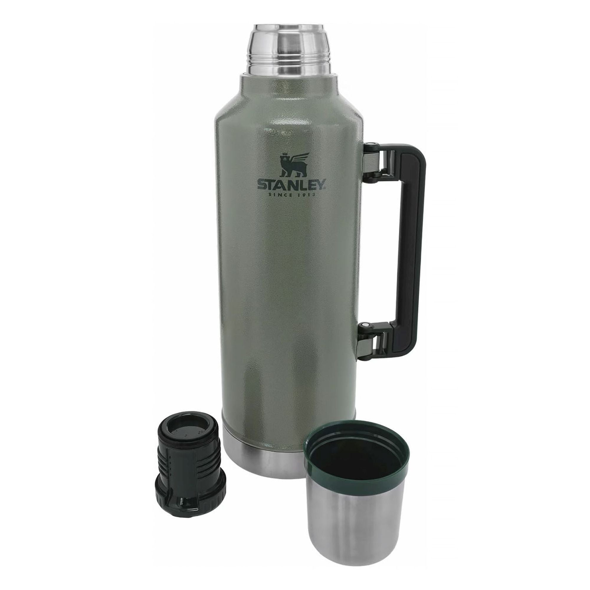 Stanley Legendary Classic 2.3L water bottle with durable stainless steel construction and leak-proof lid.