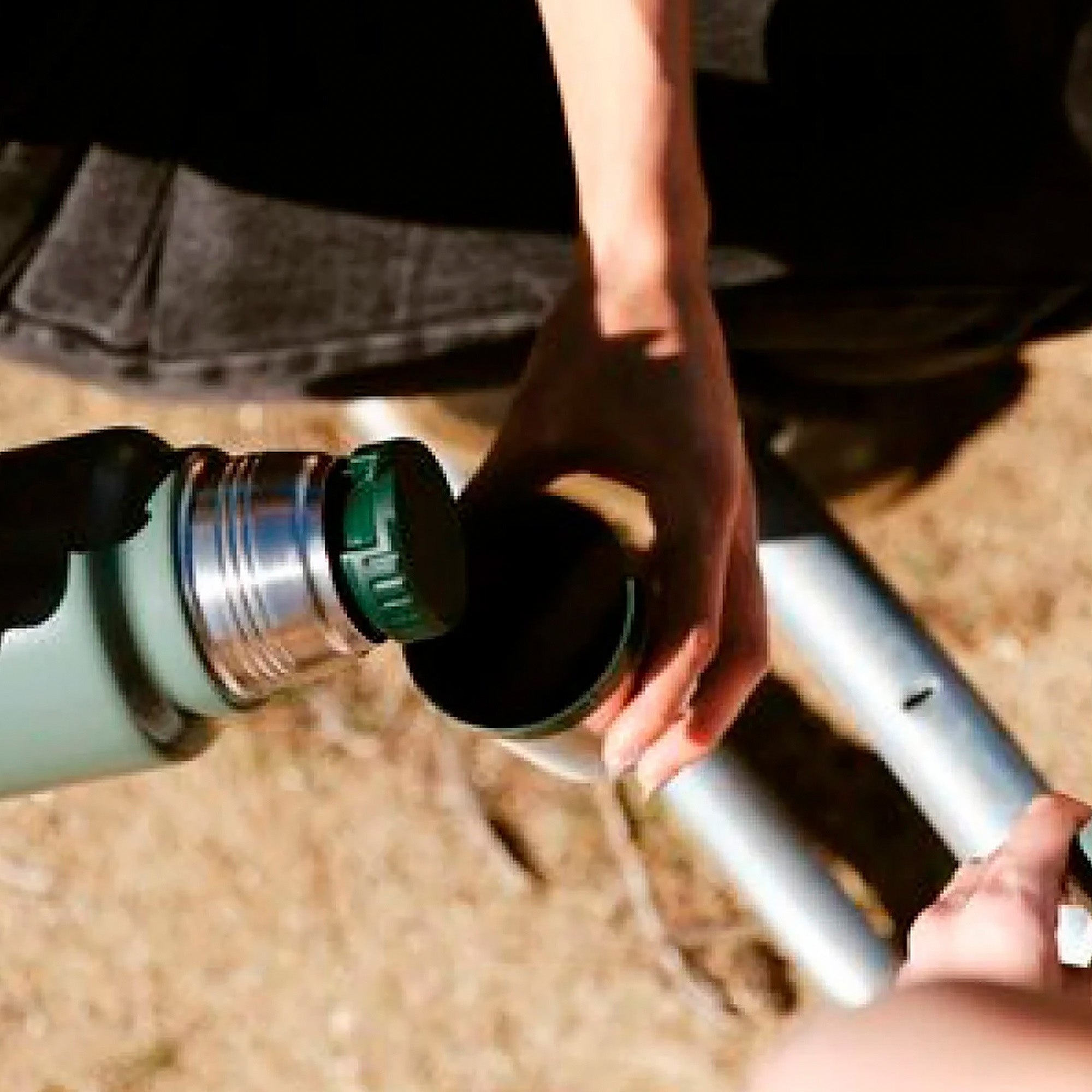 Stanley Legendary Classic 1.4L water bottle in stainless steel with a screw-top lid and durable design.