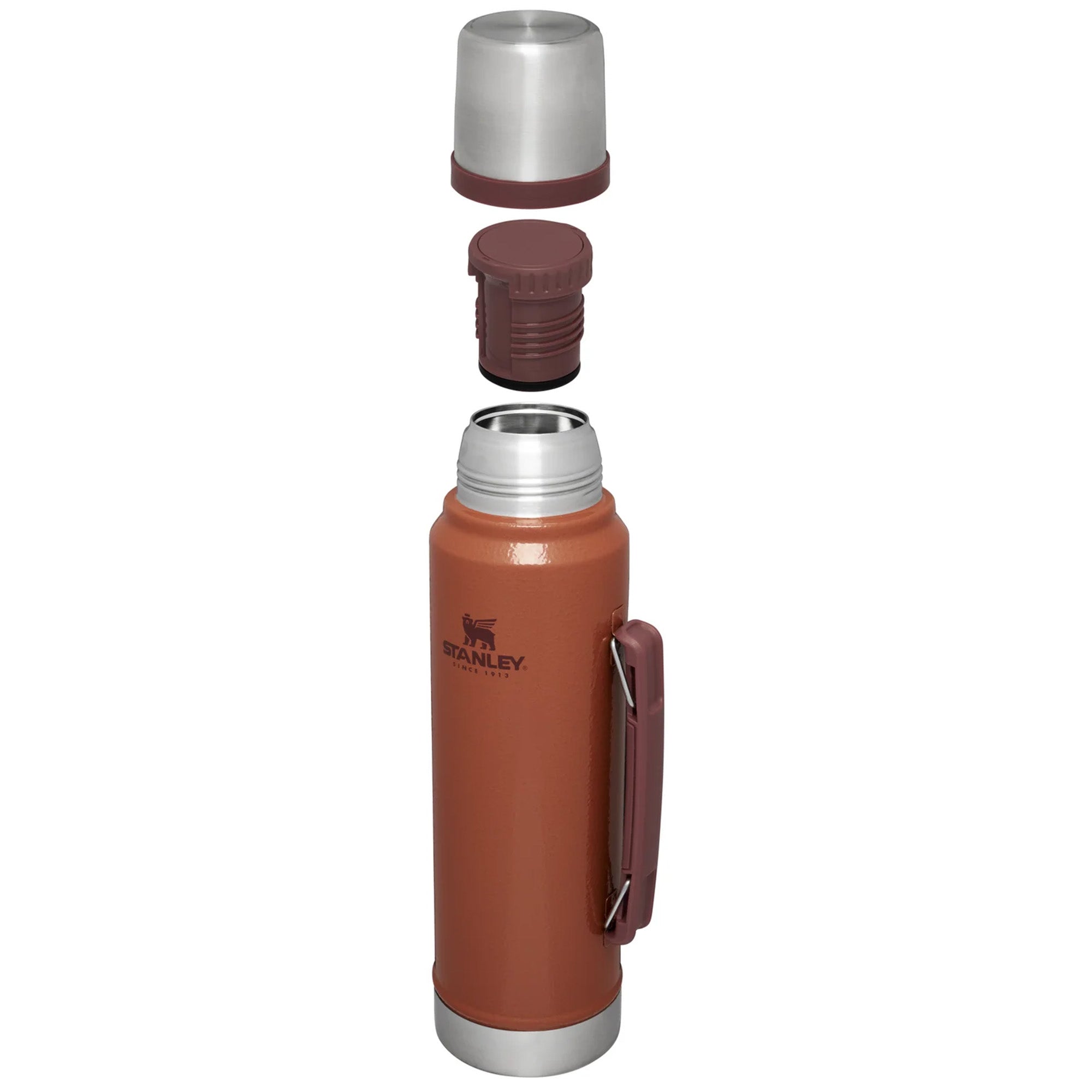 Stanley Legendary Classic 1.0L water bottle with stainless steel body and screw-on lid, suitable for outdoor and daily use.