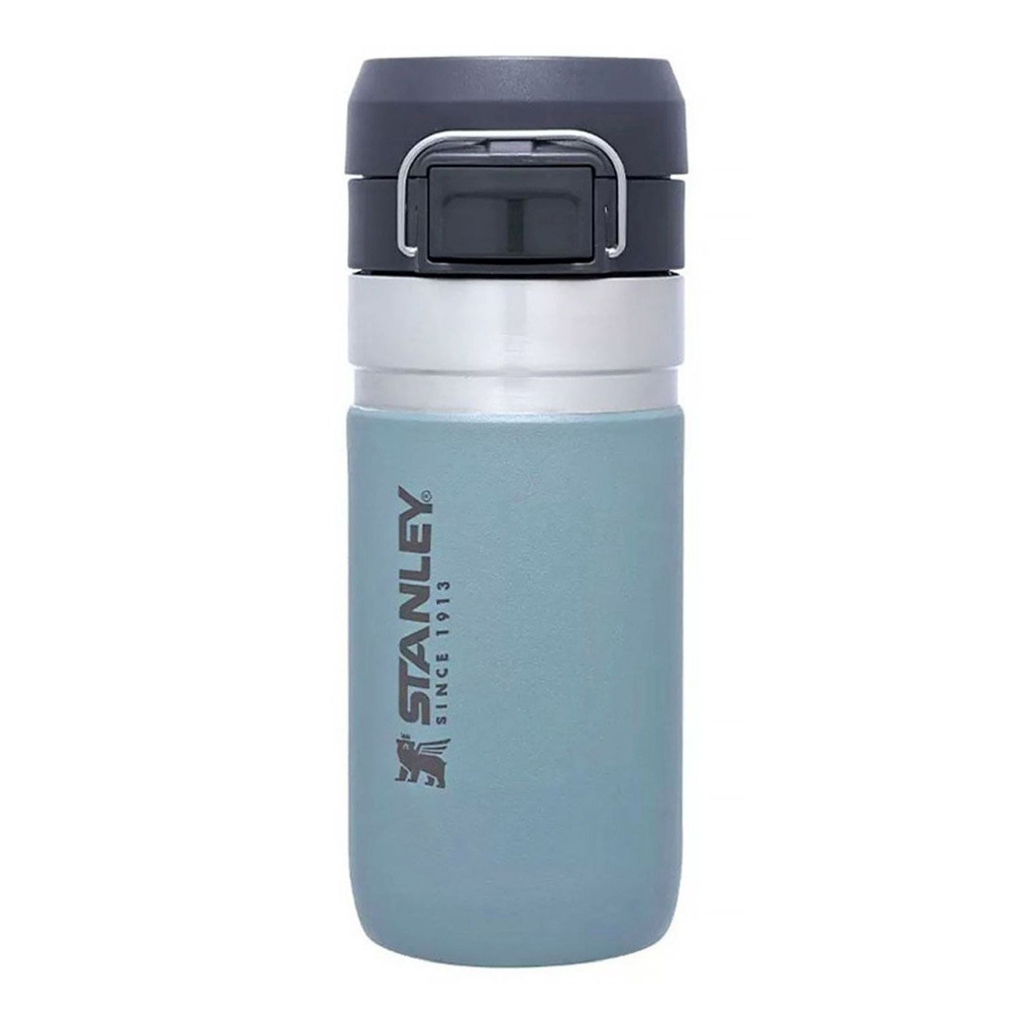 Stanley Quick Flip 0.47L water bottle with flip-top lid and durable stainless steel body, perfect for on-the-go hydration.