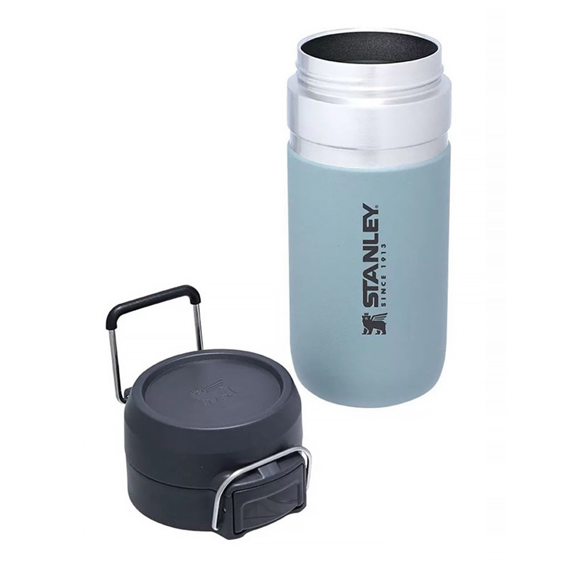 Stanley Quick Flip 0.47L water bottle with flip-top lid and durable design, ideal for on-the-go hydration.