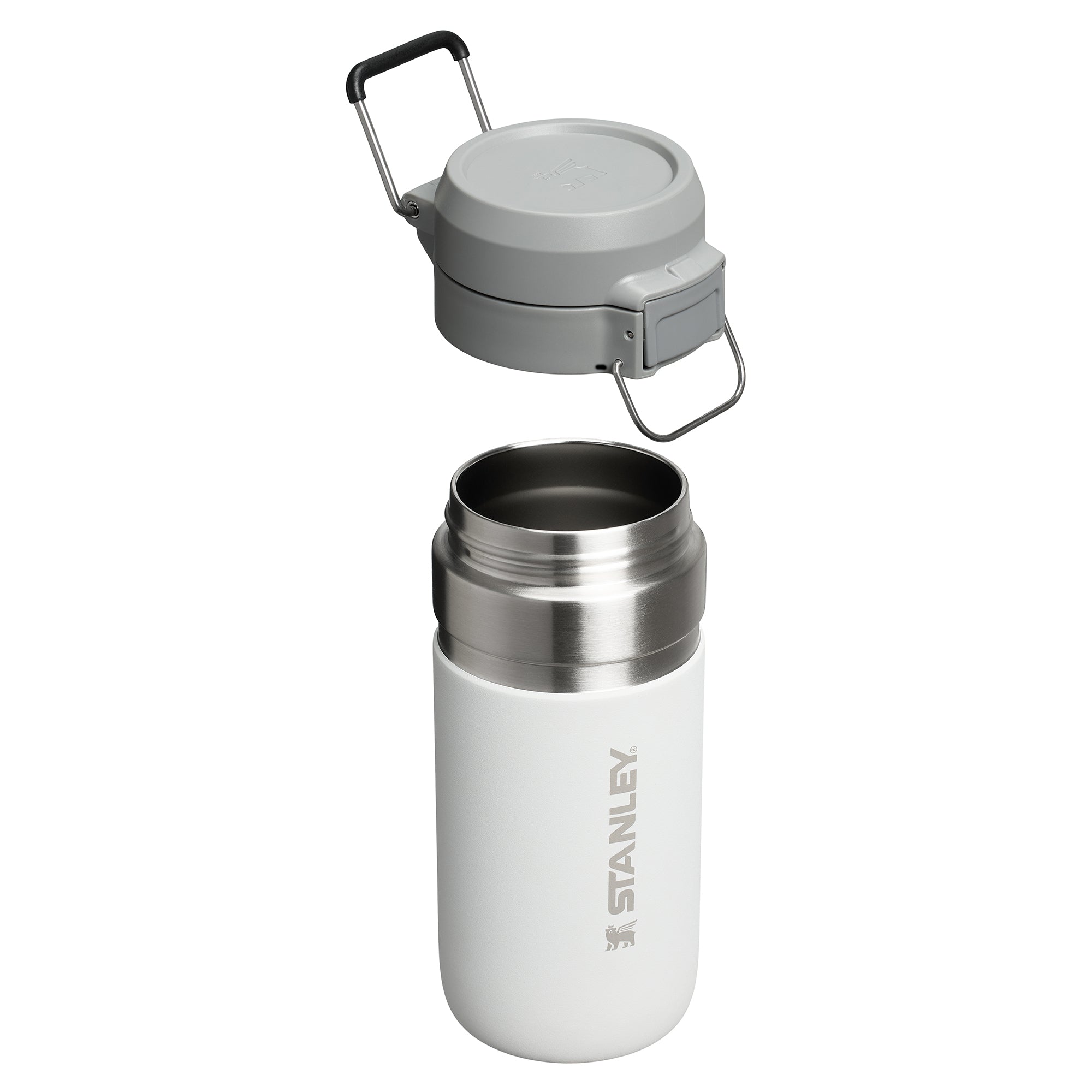 Stanley Quick Flip water bottle 0.47L with a flip-top lid and durable design, ideal for outdoor and everyday hydration.