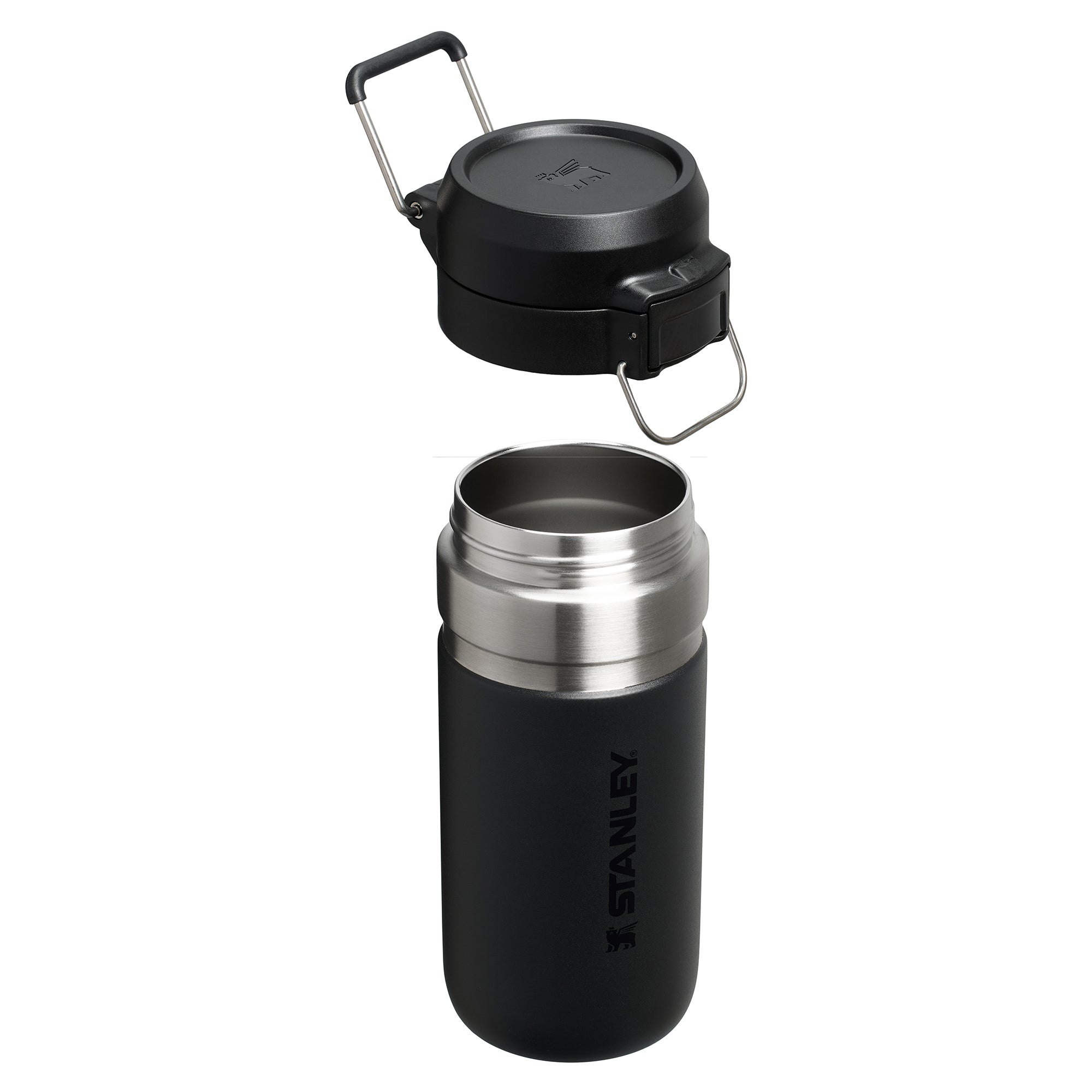 Stanley Quick Flip Water Bottle 0.47L with flip-top lid and ergonomic design for easy hydration on the go.