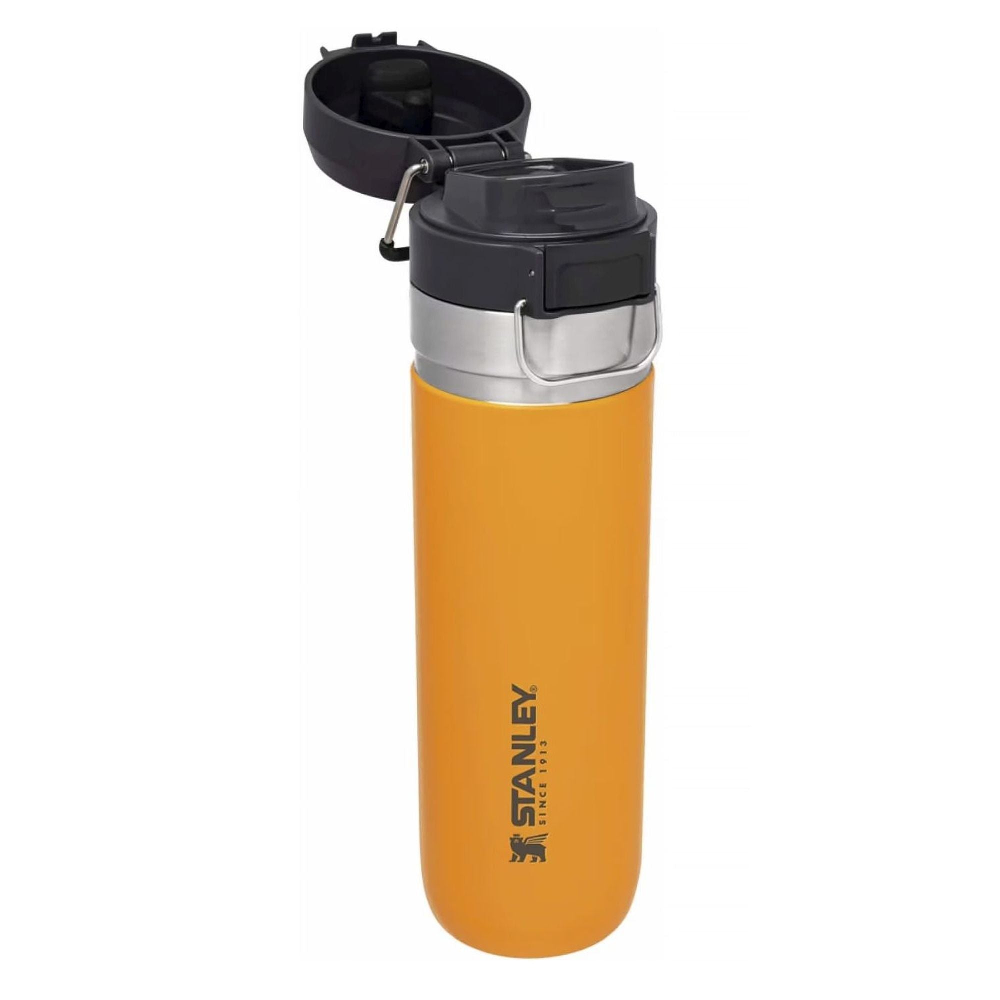 Stanley Quick Flip Water Bottle 0.7L with flip-top lid, durable stainless steel body, and leak-proof design for hydration on the go.
