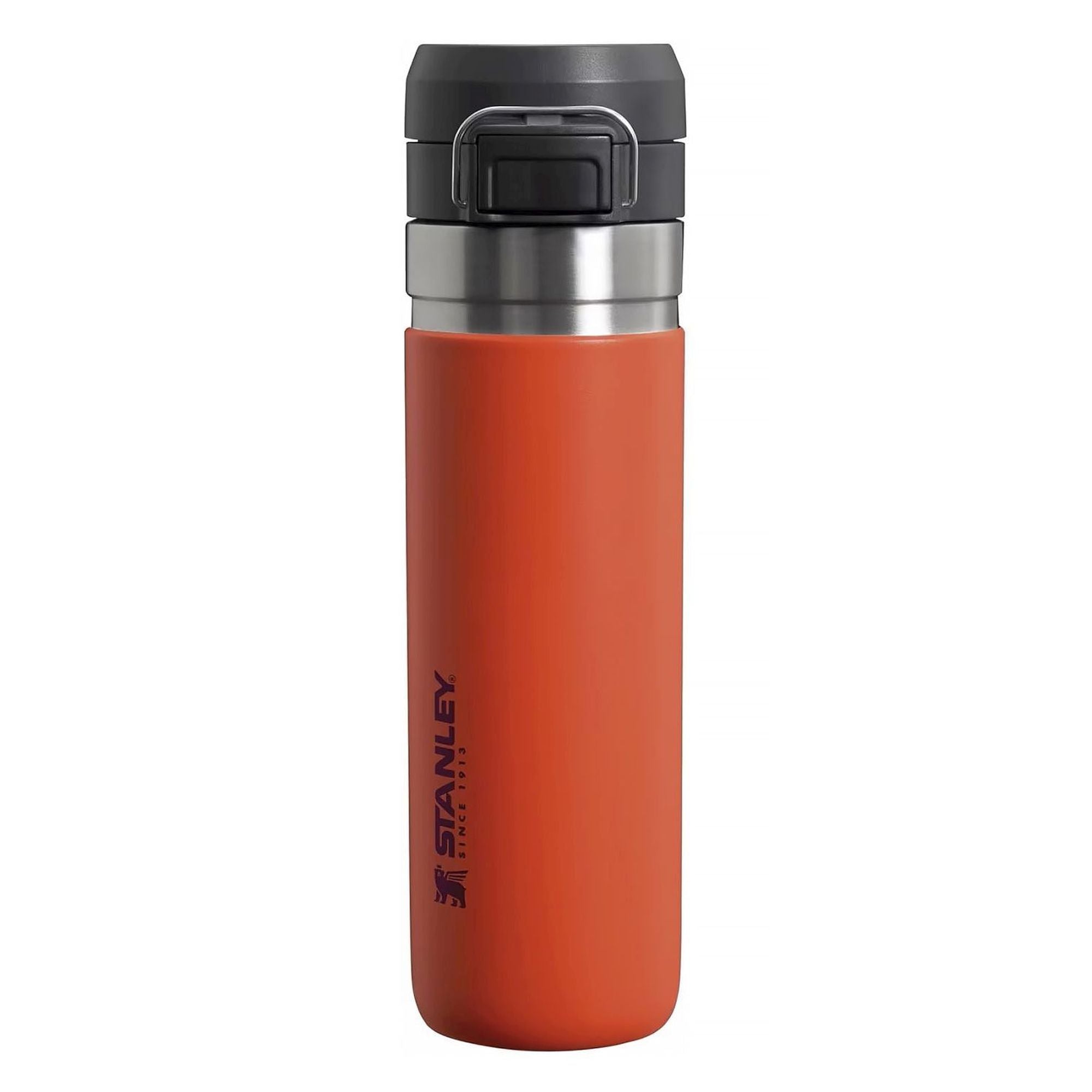 Stanley Quick Flip 0.7L water bottle with a flip-top lid and durable design for outdoor use.