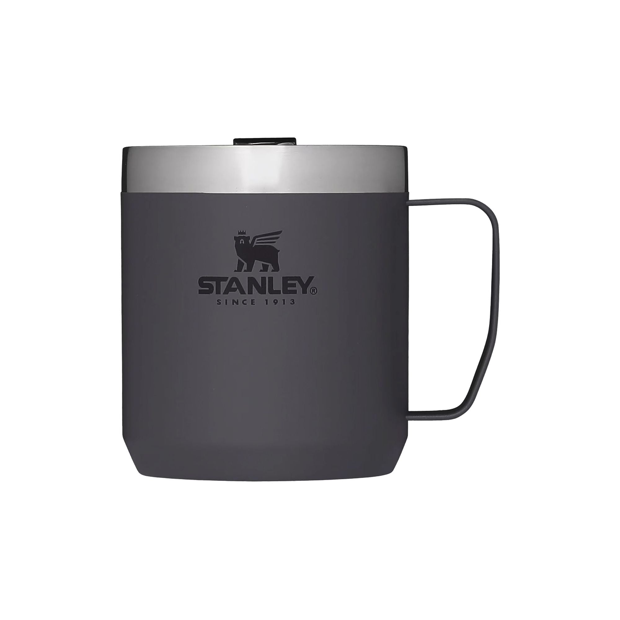 Stanley Stay Hot Camp Mug 0.35L, durable travel mug with insulated design, perfect for outdoor adventures and hot beverages.