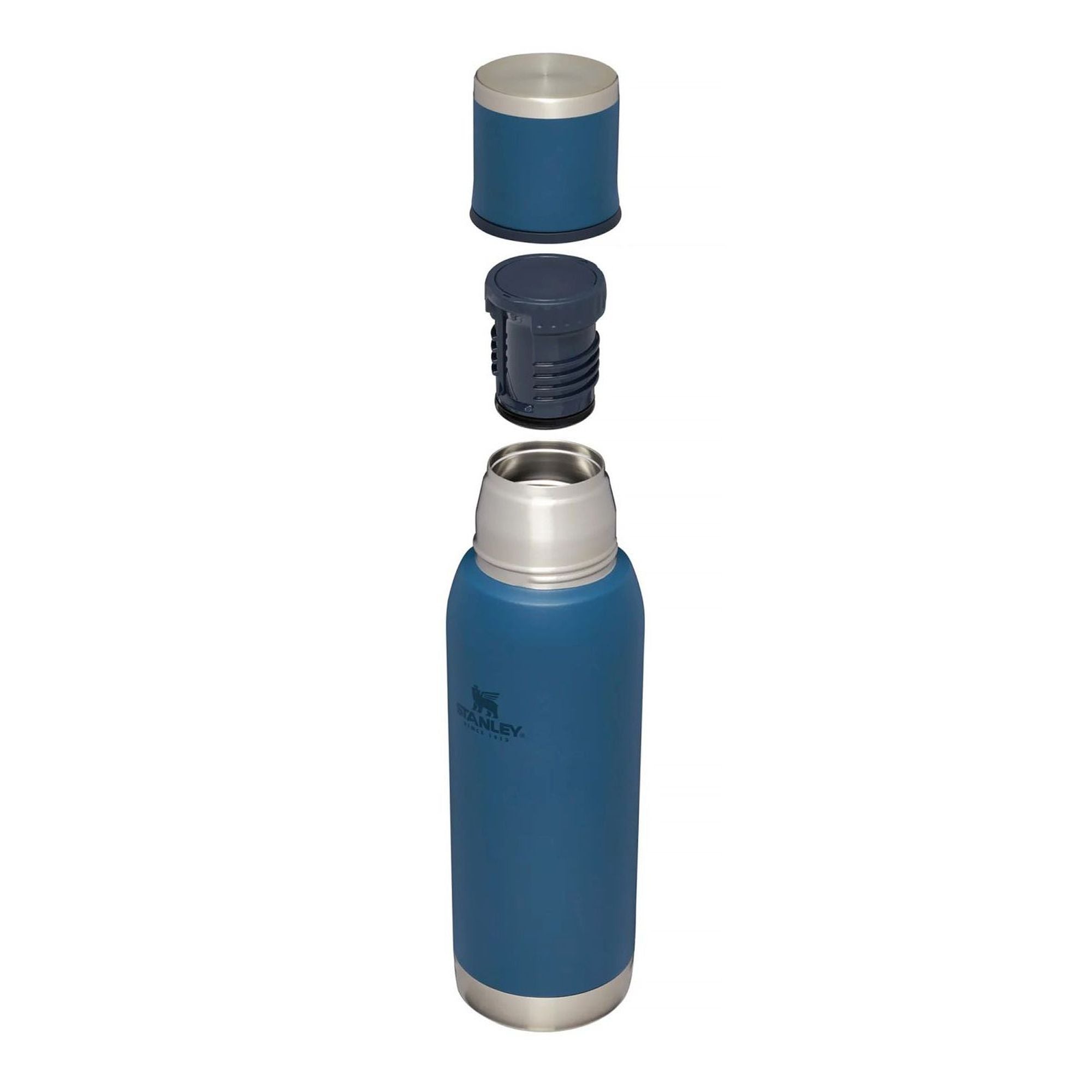 Stanley Adventure To Go 0.75L water bottle with screw-on cap and durable stainless steel design for outdoor use