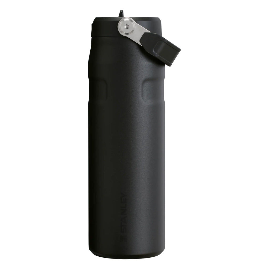 Stanley IceFlow Bottle Flip Straw 0.7L water bottle with flip lid and straw, black finish, designed for hydration and portability