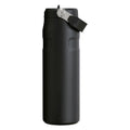 Stanley IceFlow Bottle Flip Straw 0.7L water bottle with flip lid and straw, black finish, designed for hydration and portability