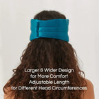 Black silk sleep mask by DREAMSILK, featuring a smooth, luxurious design for blocking out light and enhancing sleep comfort.