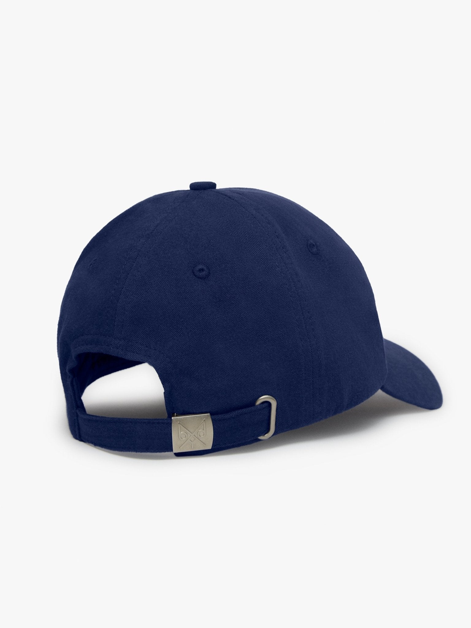 Navy baseball cap from BDXY Studios with "The Focus" embroidered front, casual caps accessory, adjustable strap, and stitched logo.