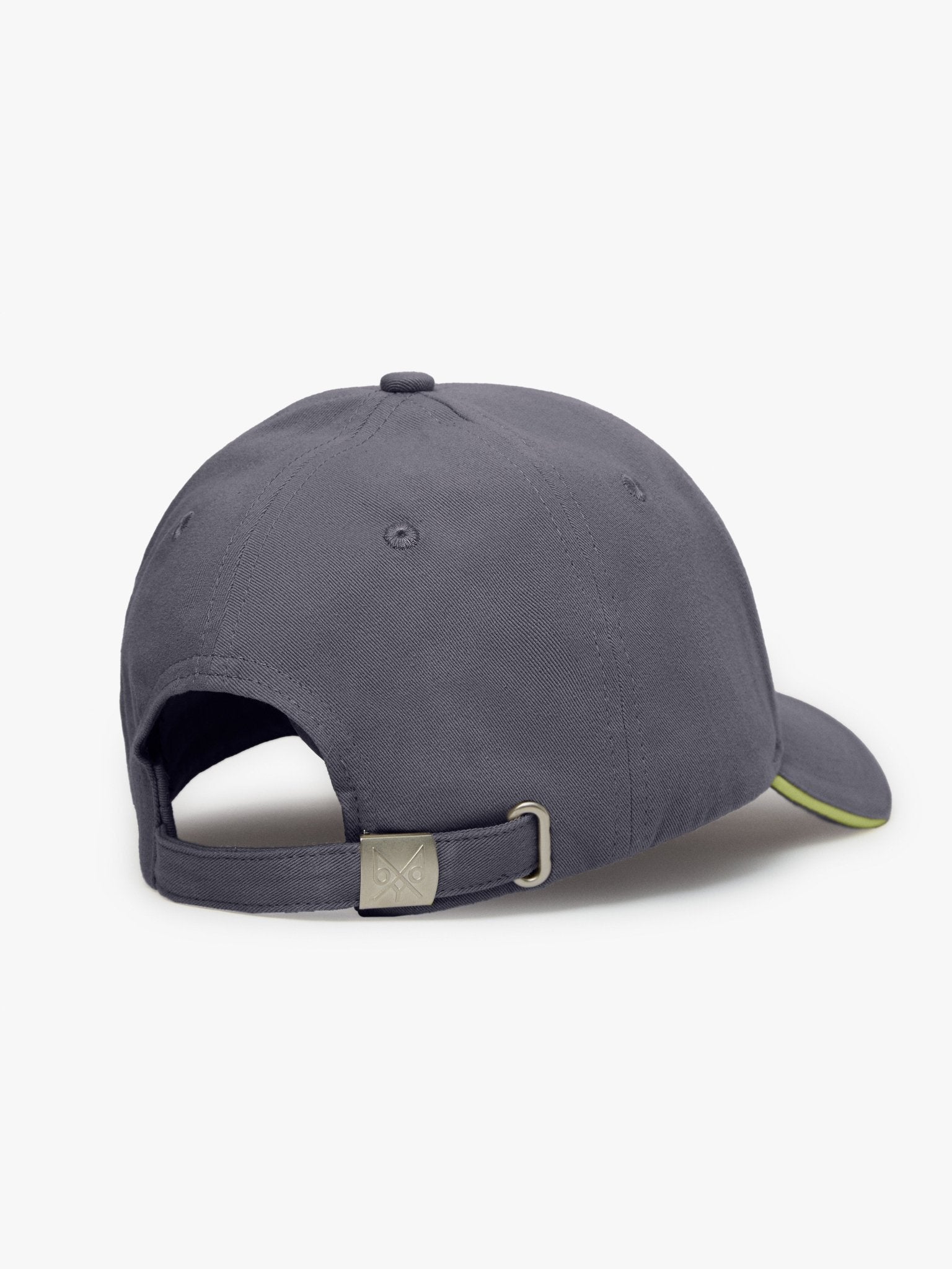 Gray "The Focus" baseball cap by BDXY Studios featuring a classic design and adjustable strap.