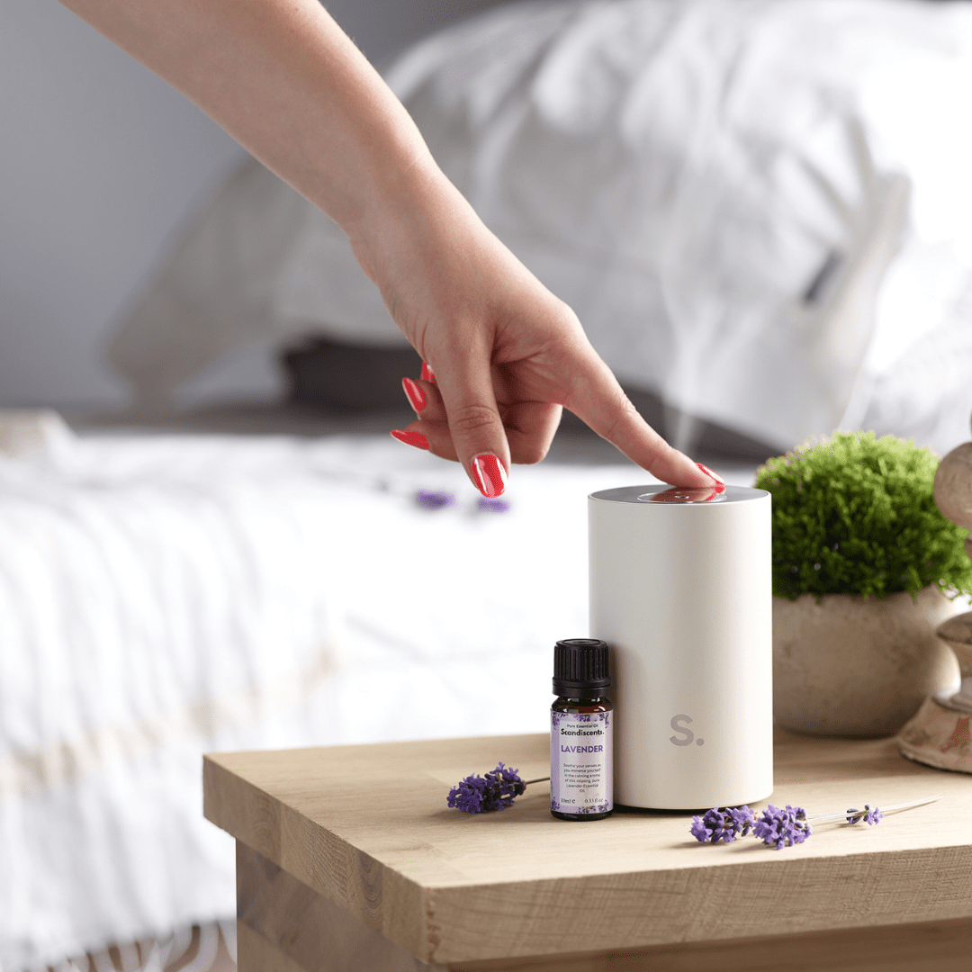 Scandiscents Halo Home Diffuser, waterless scented oil diffuser with modern design and sleek finish for home fragrance.