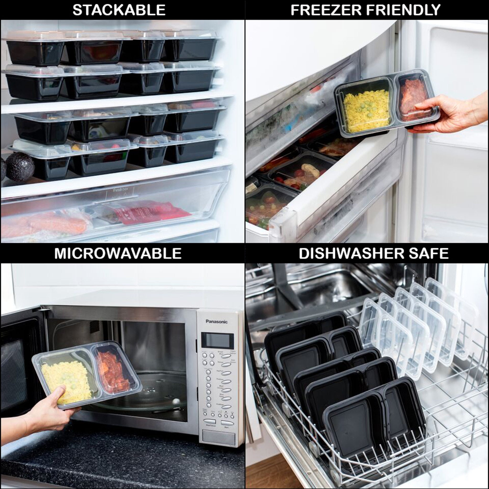 Igluu Meal Prep 1-compartment reusable plastic container with 828ml capacity, designed for meal prep and storage.