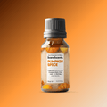 Scandiscents Pumpkin Spice essential oil blend in a dark amber bottle with a white label and orange accents.