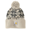 Carhartt 106647 Damen Strickmütze mit Pompon und Jacquardmuster