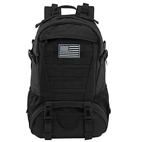 HikeWare 30L military style backpack with multiple compartments and adjustable straps, designed for outdoor use and rugged durability.