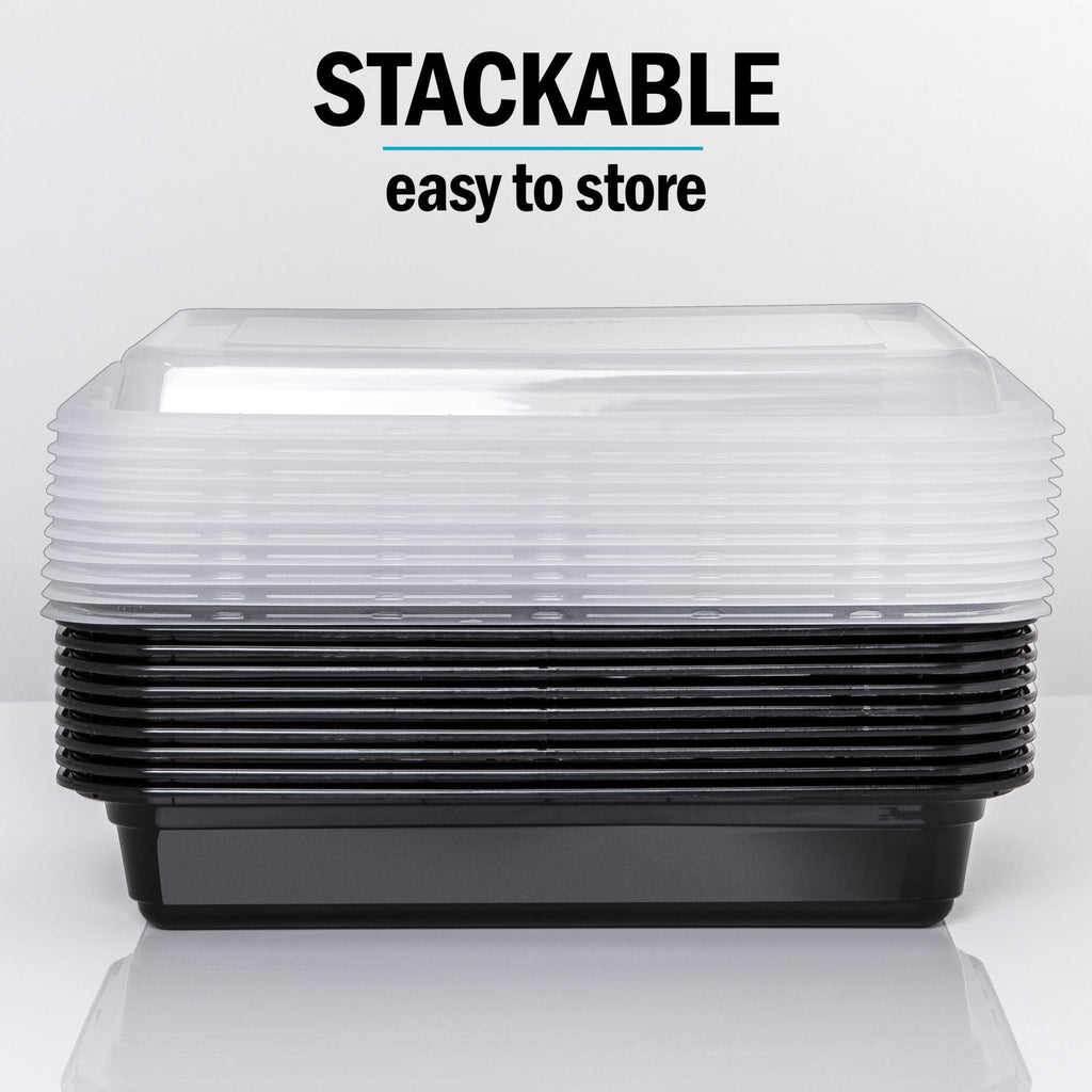 Igluu Meal Prep 1-compartment reusable plastic container with 828ml capacity, ideal for meal prep and food storage.