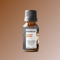 Scandiscents cocoa butter fragrance oil bottle with label, showing a clear glass container and light-colored liquid inside.