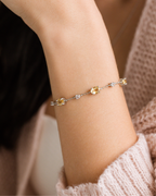 Natural Citrine Bracelet in Sterling Silver