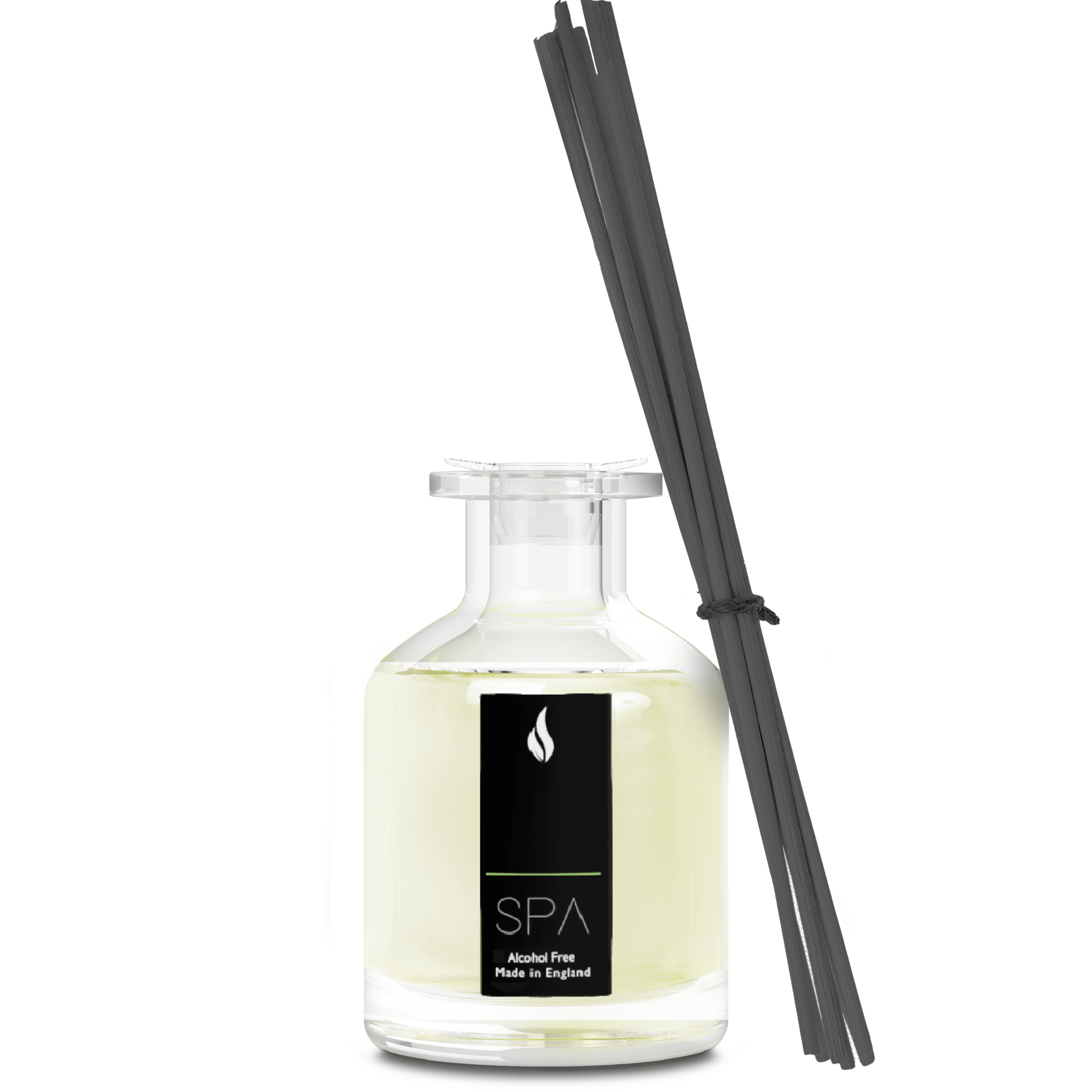 Parks Candles SPA Alpine diffuser 100ml with a sleek glass bottle and minimalist design for elegant home fragrance.