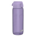 Light purple ION8 Recyclon water bottle with 750ml capacity, featuring a sleek design and secure screw-on lid.