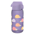 ION8 Recyclon leak-proof kids' water bottle with hedgehog design, 350ml (12oz), featuring a colorful, easy-to-hold shape.