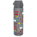 Recyclon Leak Proof Slim Water Bottle by ION8 in black with a 500ml (18oz) capacity, featuring a secure lid and sleek design.