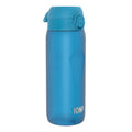 Blue 750ml Recyclon water bottle by ION8 showing a sleek, reusable plastic bottle with a screw-top lid.