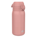 Ion8 leak-proof kids water bottle in ash rose, 400ml stainless steel design with secure lid, ideal for active children