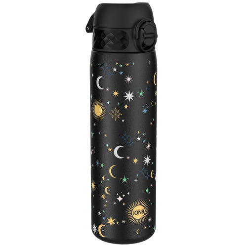 Ion8 stainless steel leak-proof slim water bottle in celestial color, 600ml (20oz), with a sleek, modern design.
