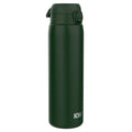 Ion8 1L dark green insulated steel water bottle, leak-proof thermal bottle for hot and cold beverages.
