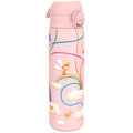 Ion8 leak-proof stainless steel water bottle with fairy design, 600ml (20oz) slim water bottle for hydration on the go.