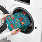 Kids insulated lunch bag by ION8 featuring colorful automobile designs, medium size, perfect for school or outings.