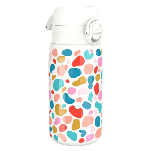 ION8 leak proof thermal steel water bottle with insulated design, 320ml capacity, featuring a sleek, modern look.