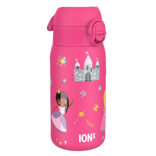 ION8 leak-proof thermal steel water bottle with princess design, 320ml insulated water bottle, durable and spill-proof.