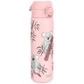Ion8 leak-proof slim stainless steel water bottle with koala design, 600ml (20oz) for durable, portable hydration.