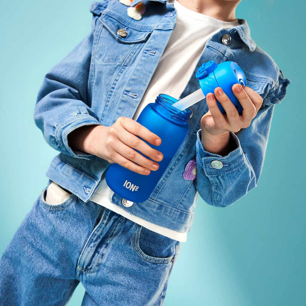 Small straw for 300ml-400ml ION8 bottles, add-on accessory, compatible with ION8 water bottles, made of durable material.