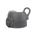Grey leak-proof water bottle replacement lid for small and medium ION8 bottles, part of Xtras & Add-Ons collection.