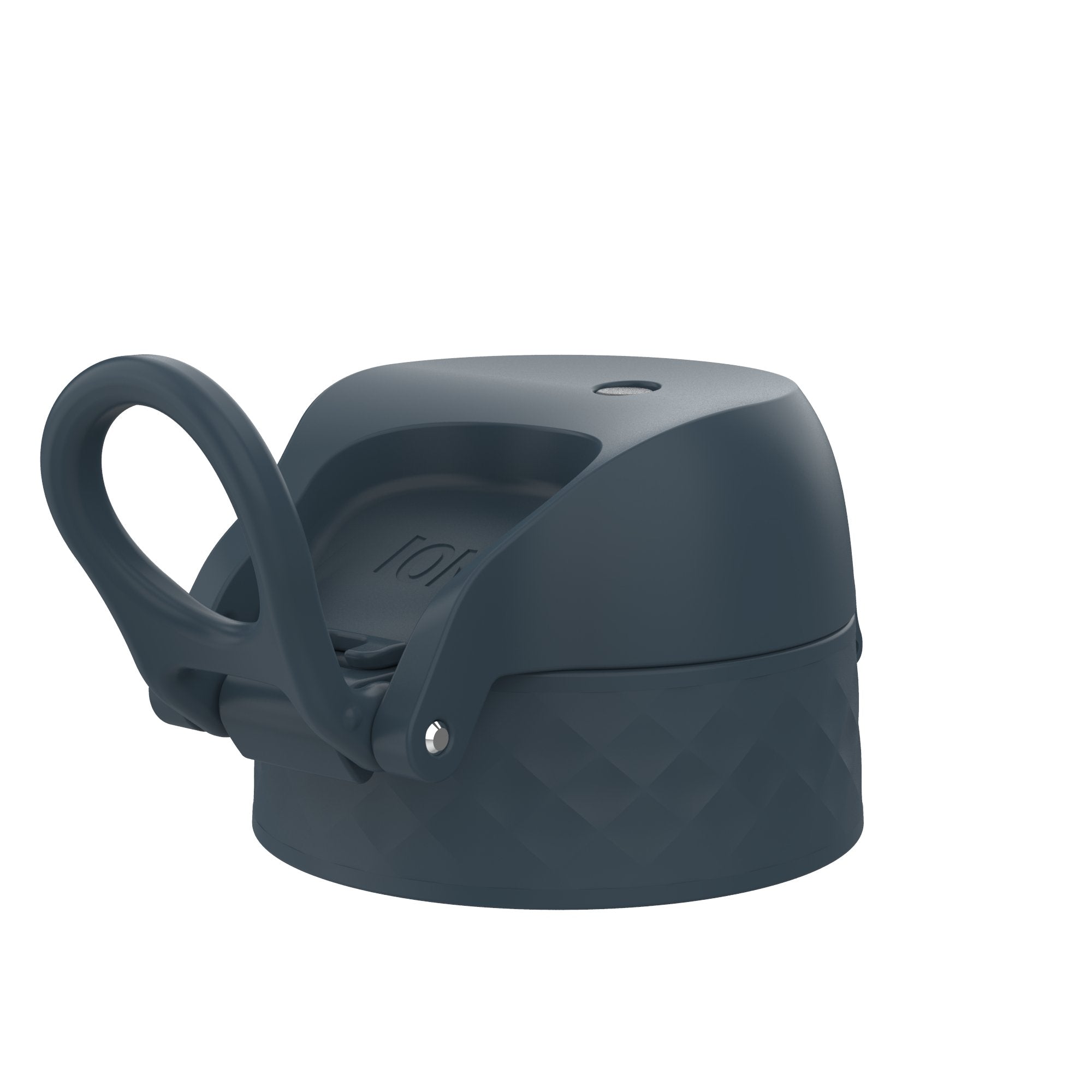 ION8 leak-proof water bottle replacement lid in navy, small/medium size, accessory for secure drinking.