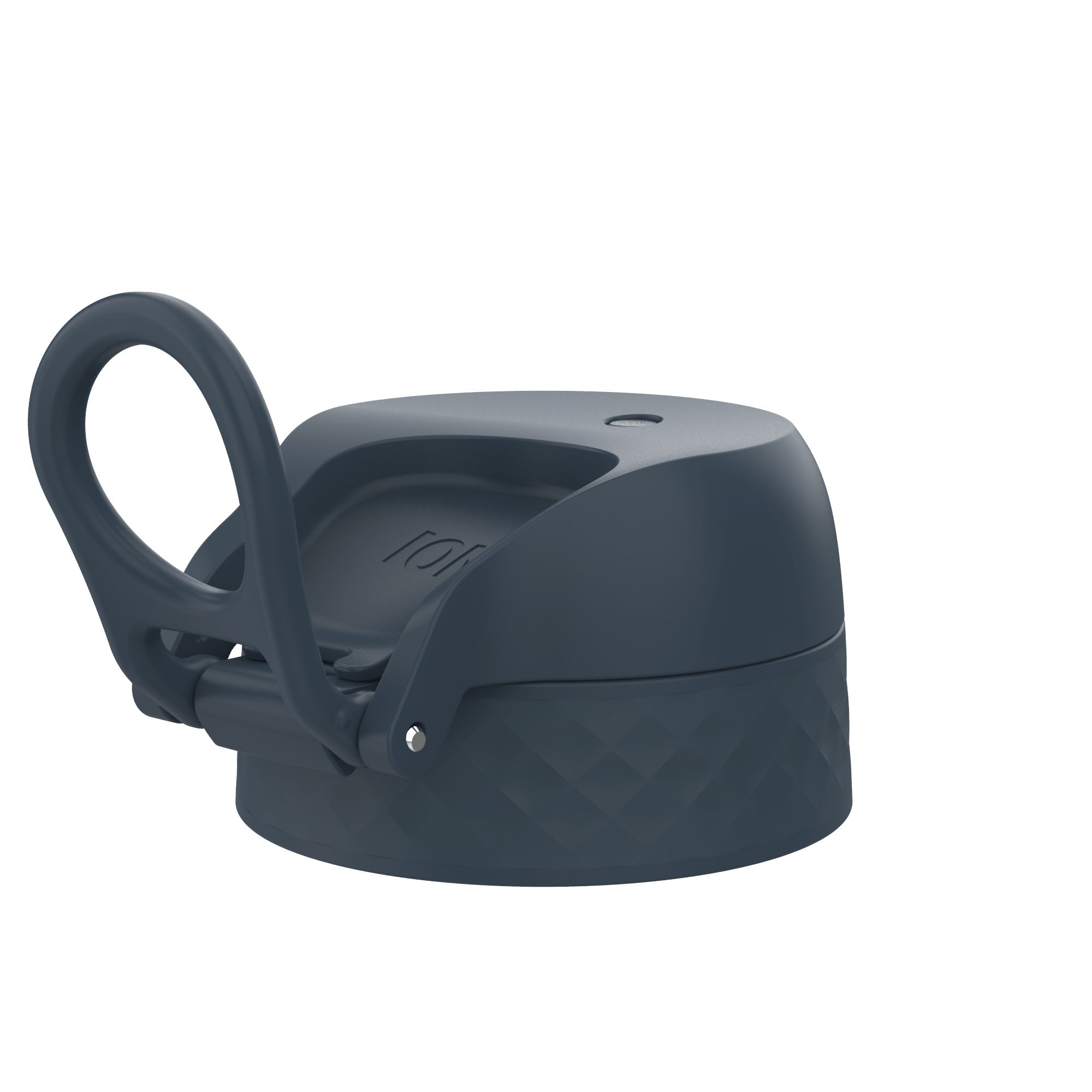 ION8 leak-proof water bottle replacement lid in navy, large size, designed for secure closure and easy drinking.
