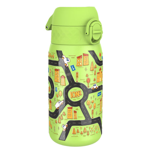 ION8 stainless steel leak-proof water bottle for cars, 400ml (13oz), durable and portable hydration container