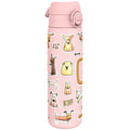 ION8 stainless steel leak-proof water bottle for dogs, 600ml (20oz), slim design with secure lid and durable construction.