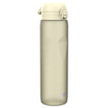 ION8 Recyclon 1L water bottle in creamy white, leak-proof design, made from recyclable materials, ideal for daily hydration.