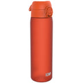 ION8 Recyclon leak-proof slim water bottle in Hearty Orange, 500ml (18oz), with a sleek design and secure lid.