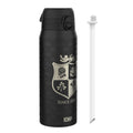 Insulated Steel Water Bottle by ION8 featuring British & Irish Lions rugby team branding, 750ml capacity, durable design.