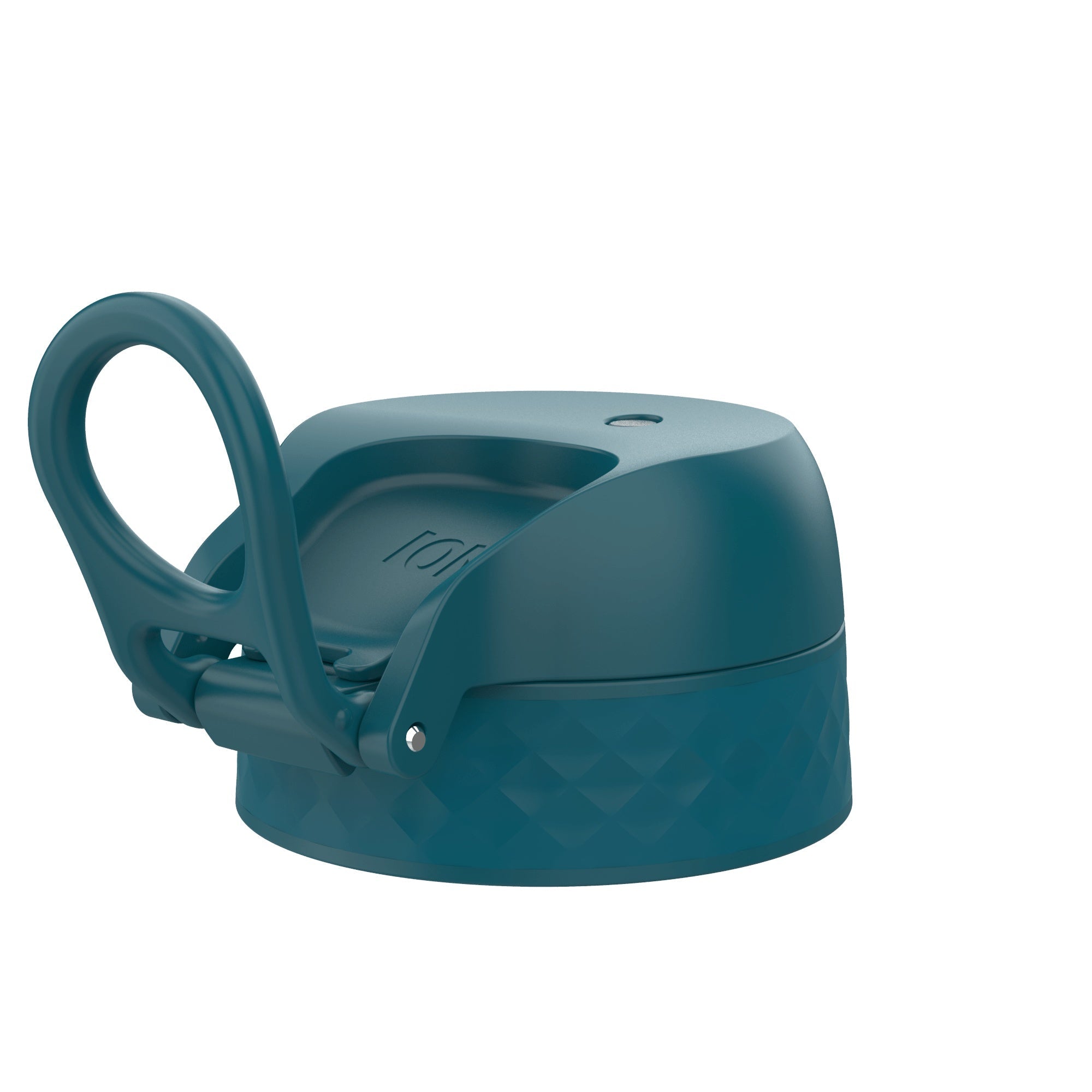 Deep teal leak-proof water bottle replacement lid for large ION8 bottles, designed for secure, spill-free hydration.